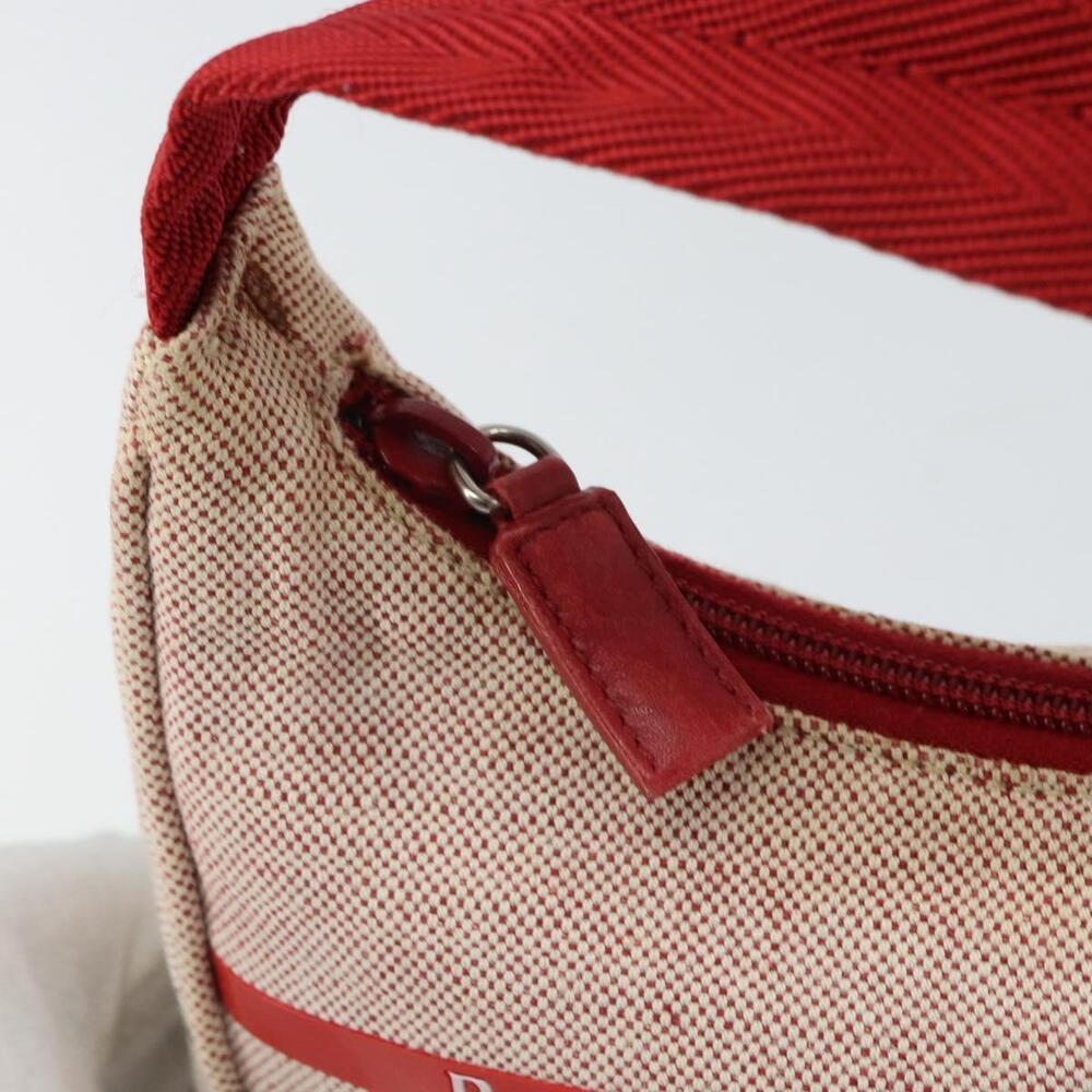 PRADA Sports Hand Bag Canvas Gray Red Auth hk3258 - Picture 10 of 16